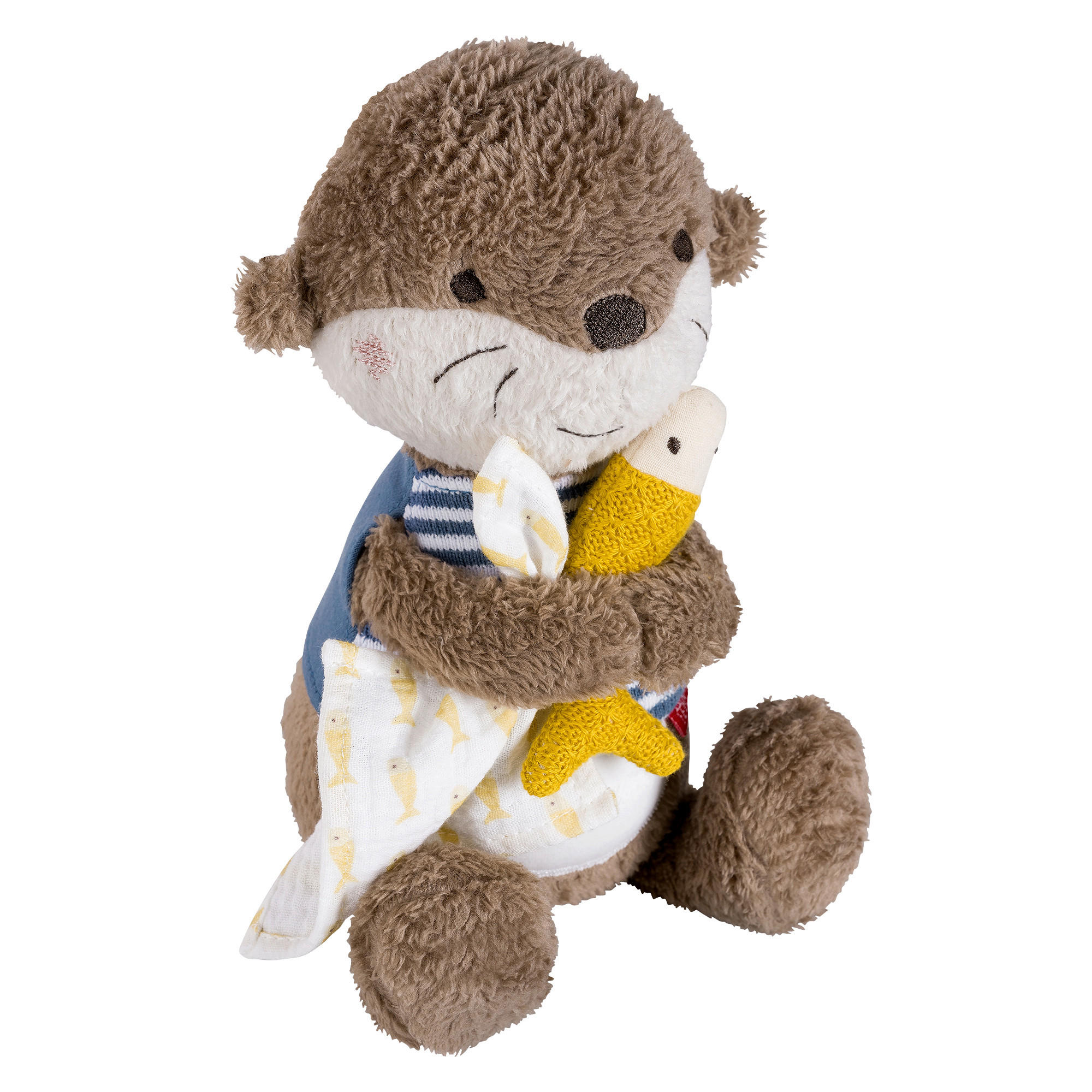 KINDER-NACHTLICHT Otter Theo 27/12,5/8,5 cm - Multicolor, Basics, Textil (27/12,5/8,5cm) - Fehn