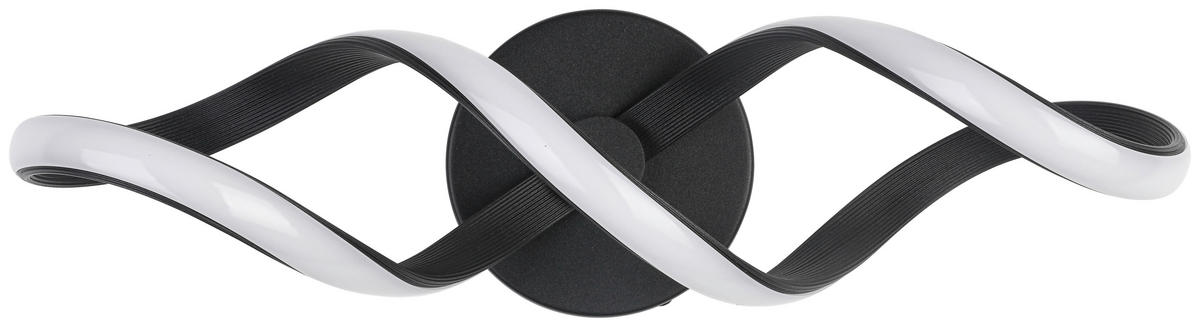 DECKENLEUCHTE 12/40/17,5 cm   - Schwarz, Trend, Kunststoff/Metall (12/40/17,5cm) - Collet's Monde