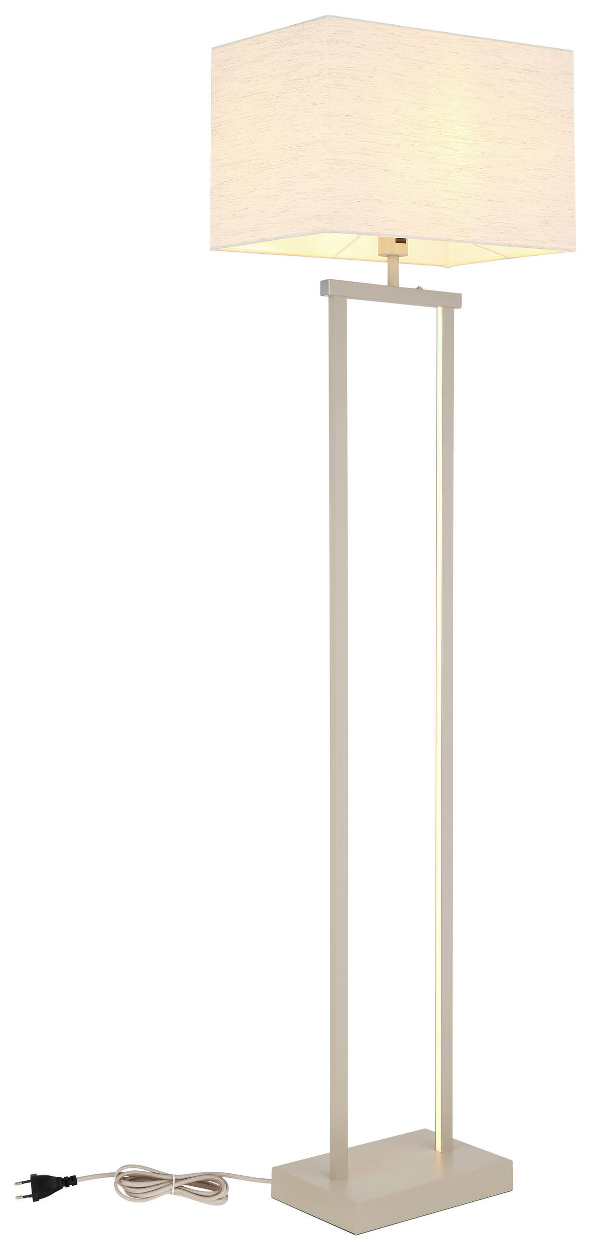 STOJEČA LED-SVETILKA  Sydney   3000 K   - naravne barve/peščene barve, Design, kovina/tekstil (40/27/153cm) - Globo
