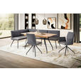 ECKBANK 165/225 cm Mikrofaser Anthrazit, Grau, Schwarz   - Anthrazit/Schwarz, Design, Textil/Metall (165/225cm) - Moderano
