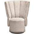 COCKTAILSESSEL - Beige/Schwarz, Design, Holz/Textil (92/113/70cm) - Emilio Belluti