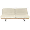 SCHLAFSOFA in Holz, Leder Naturfarben  - Beige/Schwarz, Design, Leder/Holz (204/92/90cm) - Dieter Knoll
