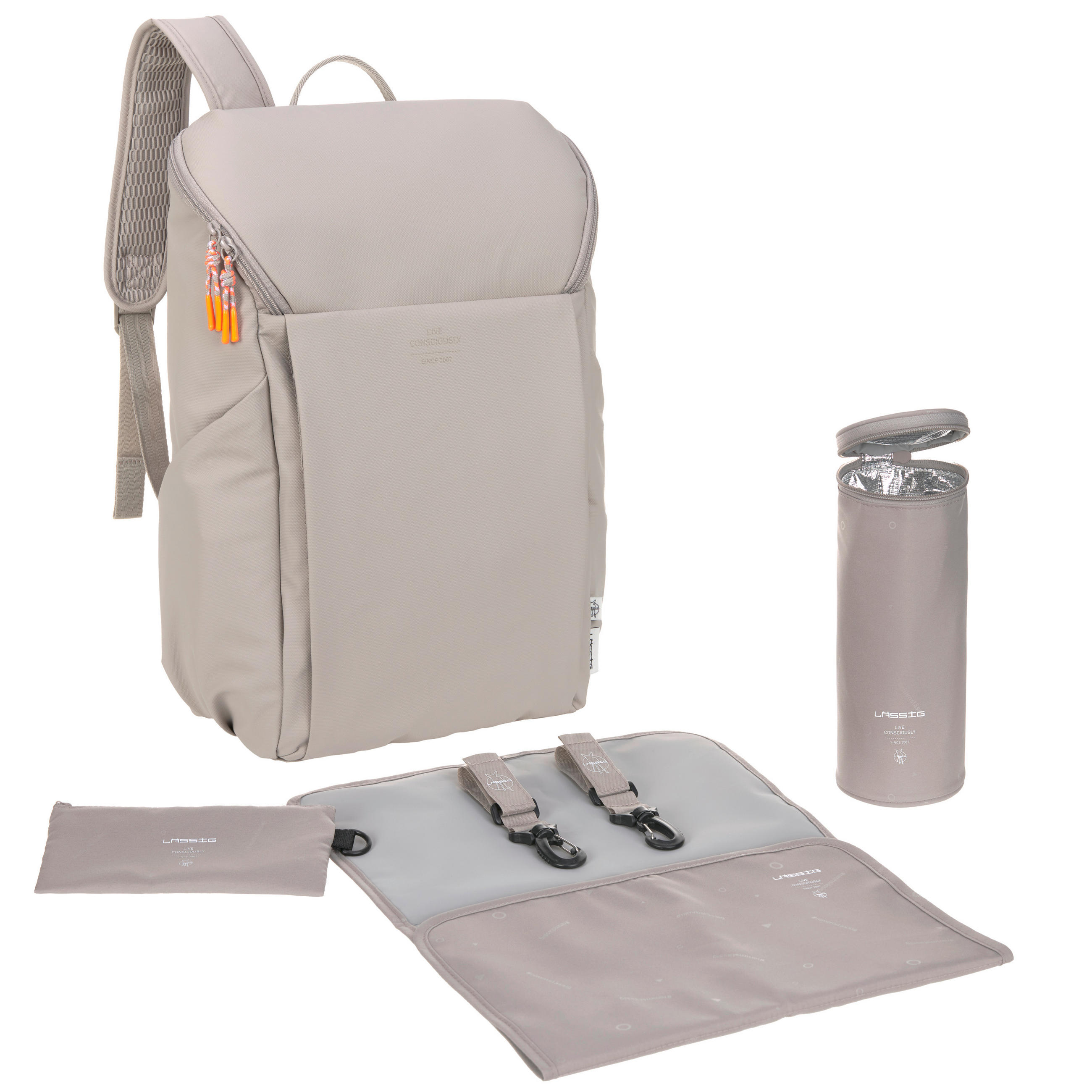 WICKELRUCKSACK Slender Up  - Beige, Basics, Textil (34/15/46cm) - Lässig
