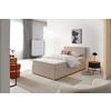 Boxbettt mit Topper 140/200 cm  in Sandfarben  - Sandfarben/Schwarz, KONVENTIONELL, Holz/Kunststoff (140/200cm) - P & B