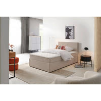 BOX-ÁGY 140/200 cm  homok  - fekete/homok, Konventionell, műanyag/textil (140/200cm) - P & B