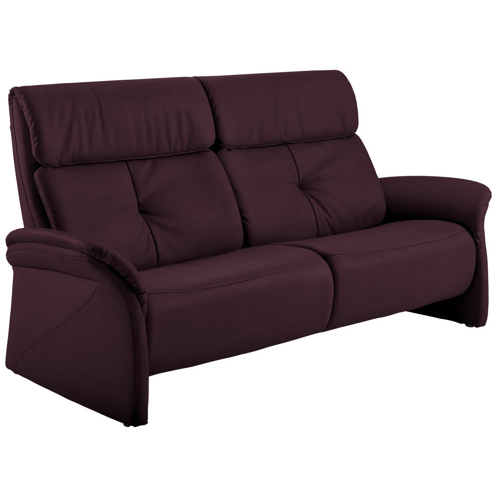 Thumbnail - Himolla Komfortklass Sitzgarnitur, Violett, Leder, Echtleder, Longlife-Leder, 209x107x91 cm, Goldenes M, erweiterbar, Ty...