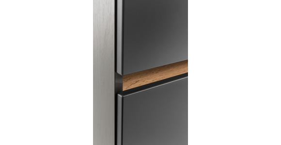 UNTERSCHRANK 40/79/35 cm - Graphitfarben/Grau, Natur, Holzwerkstoff (40/79/35cm) - Xora