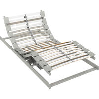 LATTENROST 120/200 cm Kopfteil, Fußteil verstellbar, Birke, Buche  - Grau, Basics, Holz/Kunststoff (120/200cm) - Schlaraffia
