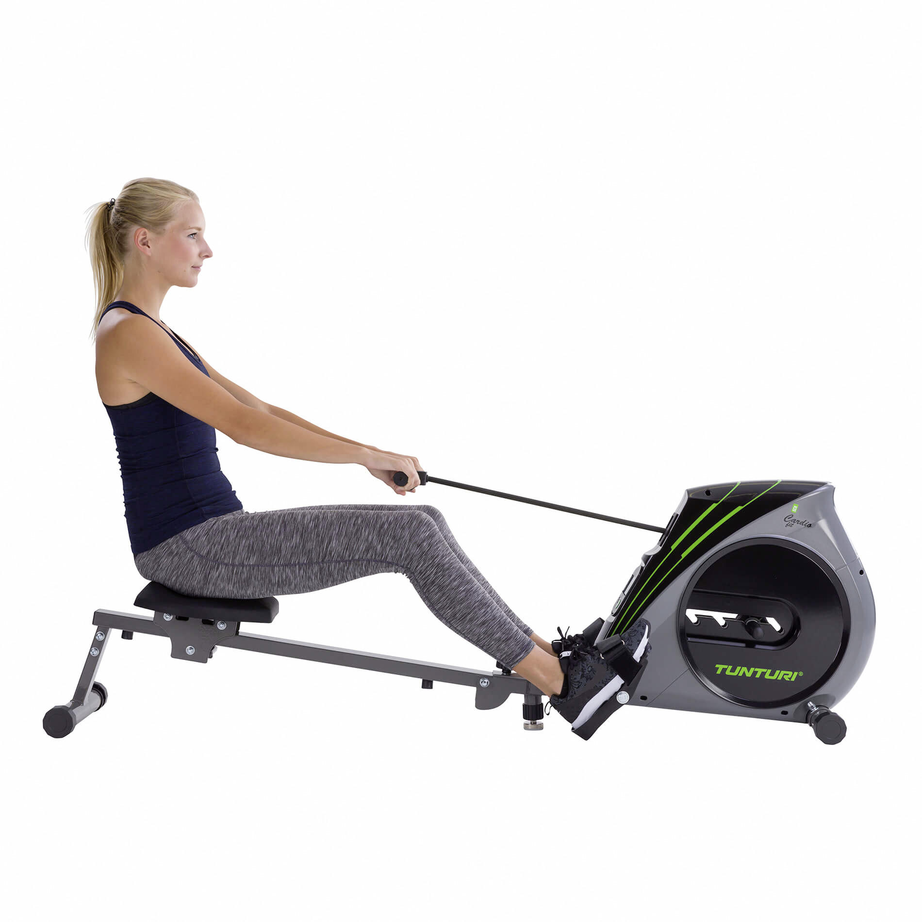 RUDERGERÄT CARDIO FIT R20 - Schwarz/Grau, Basics, Kunststoff/Metall (174/38/54cm) - Tunturi