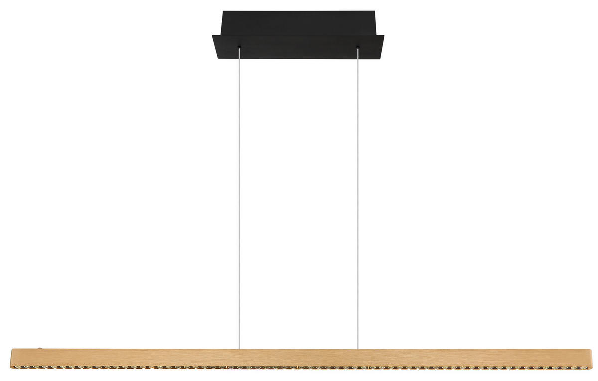 LED-HÄNGELEUCHTE 120/4/120 cm    - Schwarz/Kupferfarben, Konventionell, Metall (120/4/120cm) - Globo