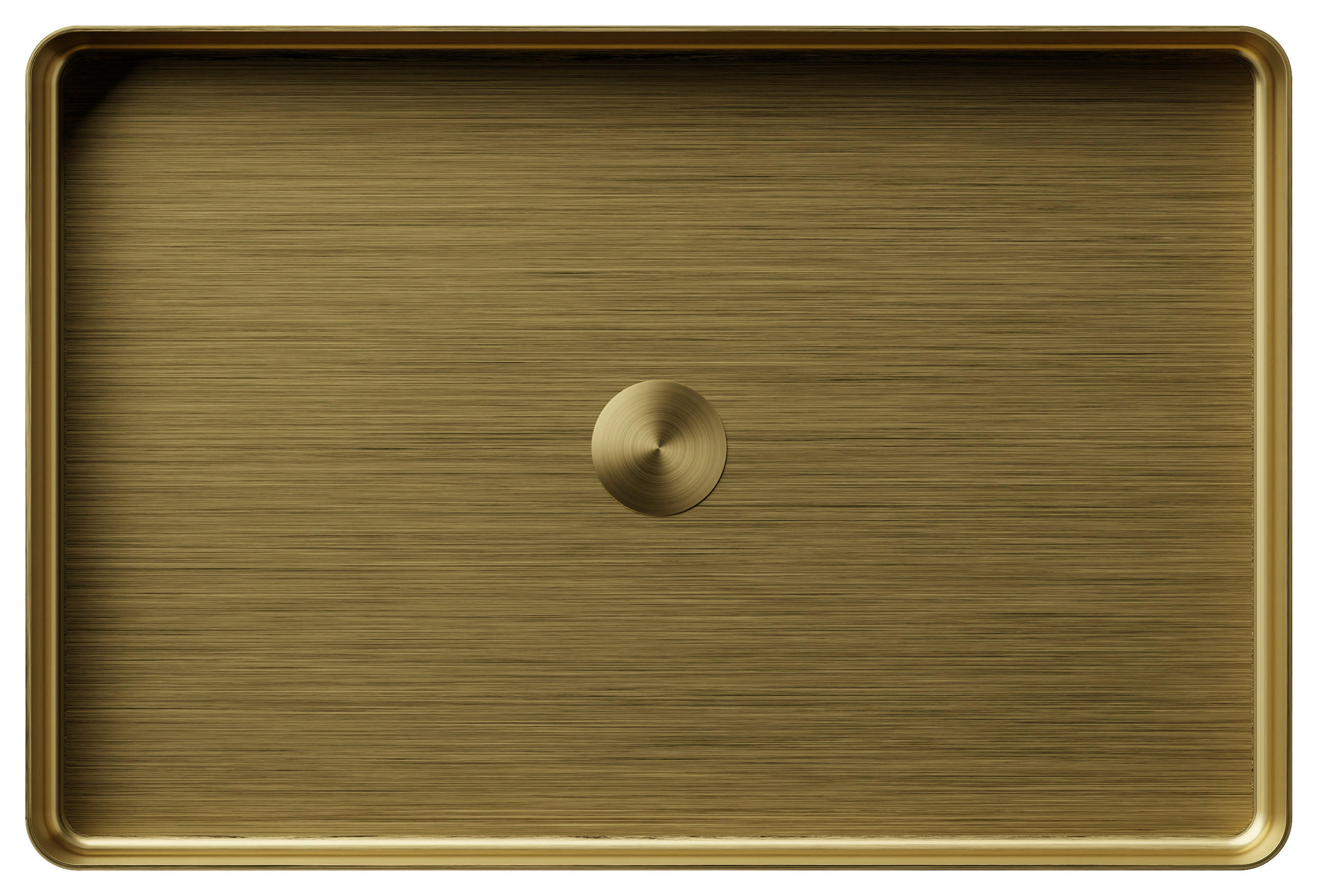 WASCHBECKEN 60/10/40 cm  - Goldfarben, MODERN, Metall (60/10/40cm)