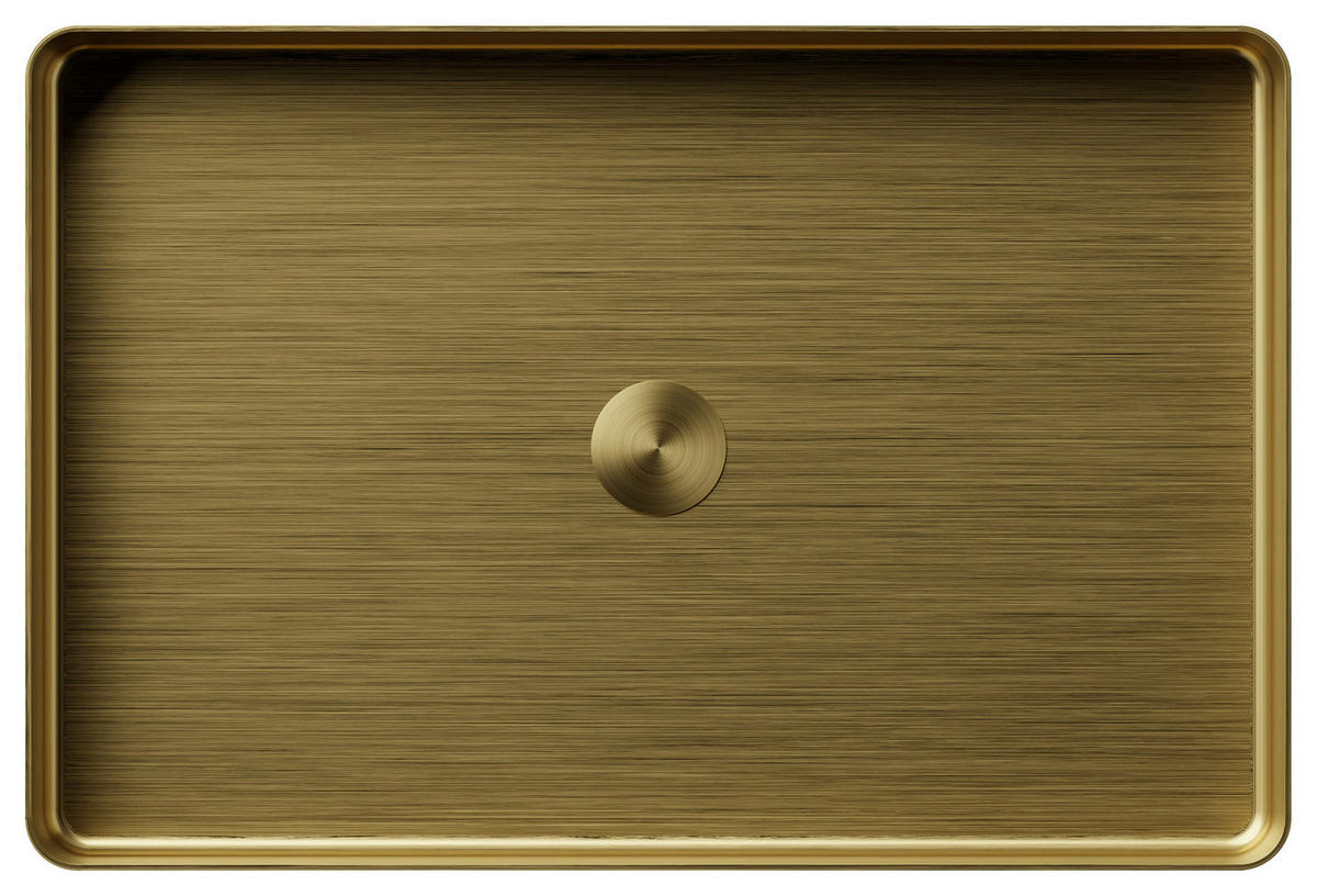 WASCHBECKEN 60/10/40 cm  - Goldfarben, MODERN, Metall (60/10/40cm)
