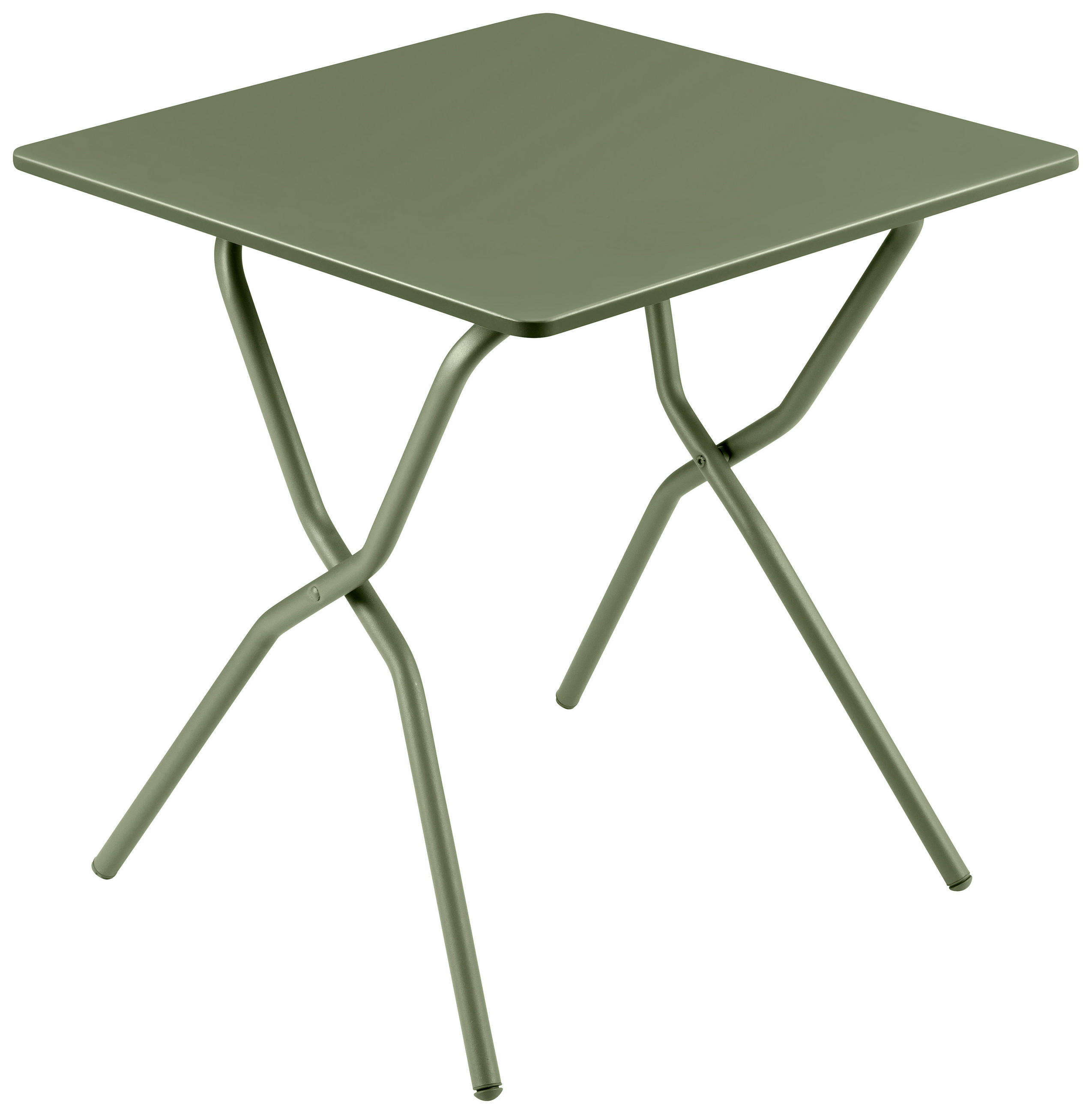 GARTENKLAPPTISCH 70/64/73 cm Metall rechteckig  - Waldgrün, Basics, Metall (70/64/73cm) - Lafuma Mobilier