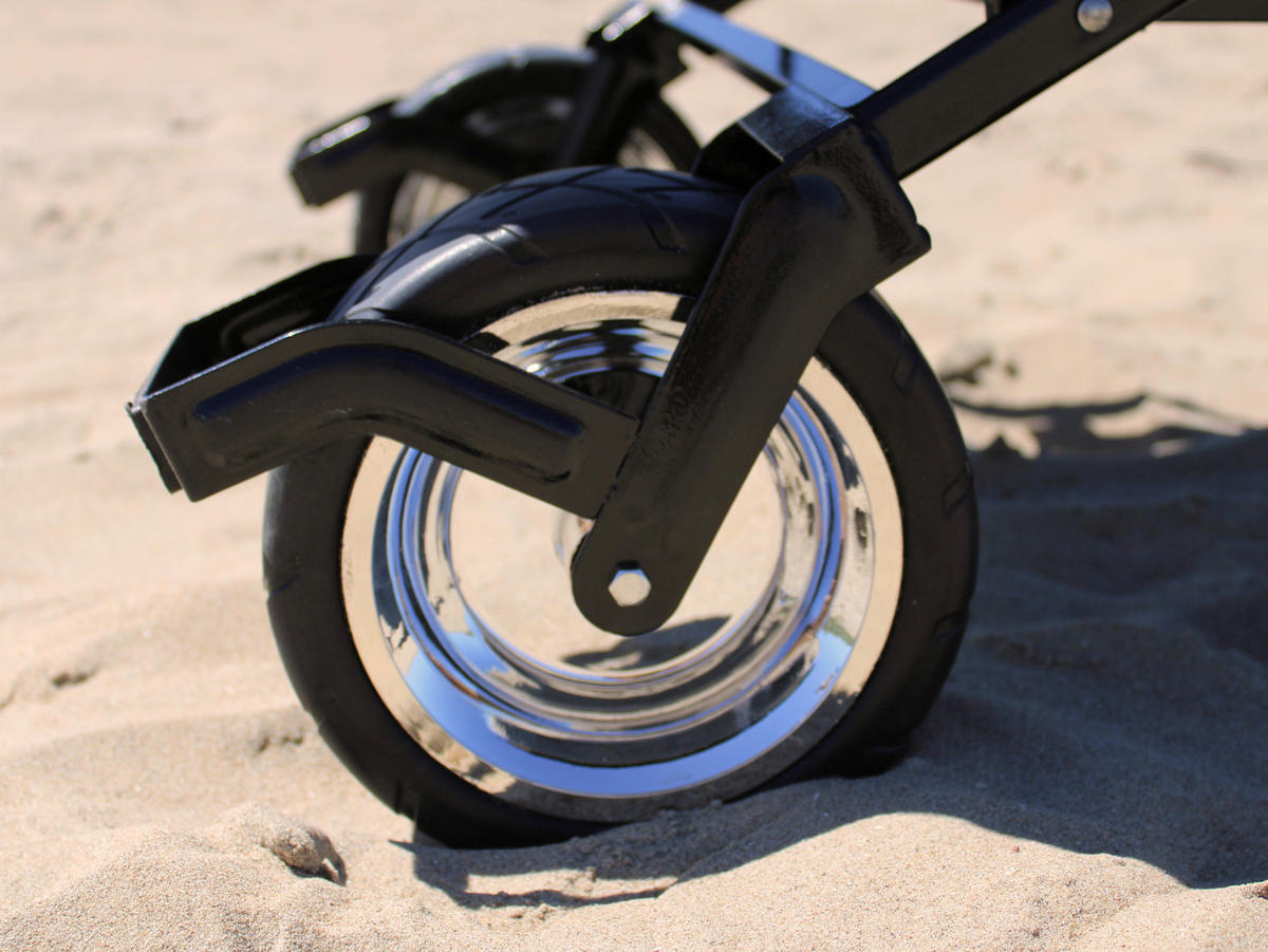 SKLADACÍ VOZÍK - sivá, Konventionell, kov/textil (59/102/134cm)