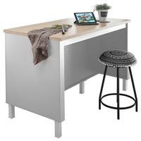 KUHINJSKI OTOK bijela, hrast Sonoma  - bijela/hrast Sonoma, Design, drvni materijal (138/90/75cm) - MID.YOU