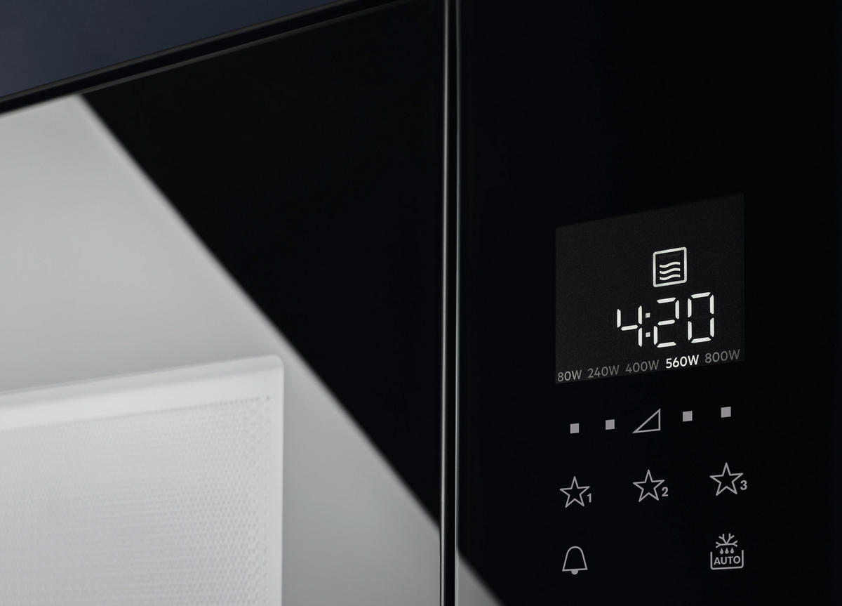 EINBAUMIKROWELLE KMFE172TEK  - Schwarz, Basics, Glas/Metall (59,4/38,2/31,8cm) - Electrolux