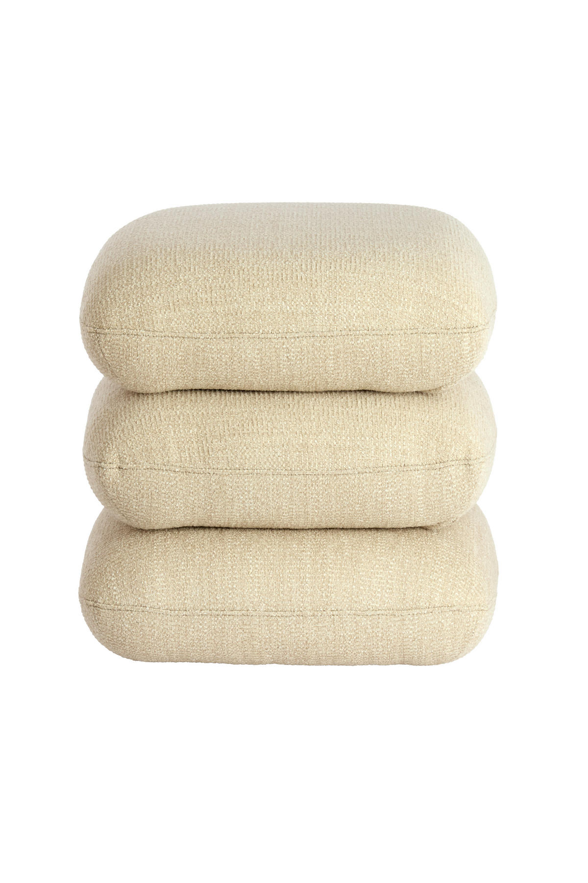 POUF LAURIE 44,5/44,5/44,5 cm  - Creme, Basics, Textil (44,5/44,5/44,5cm) - Light & Living