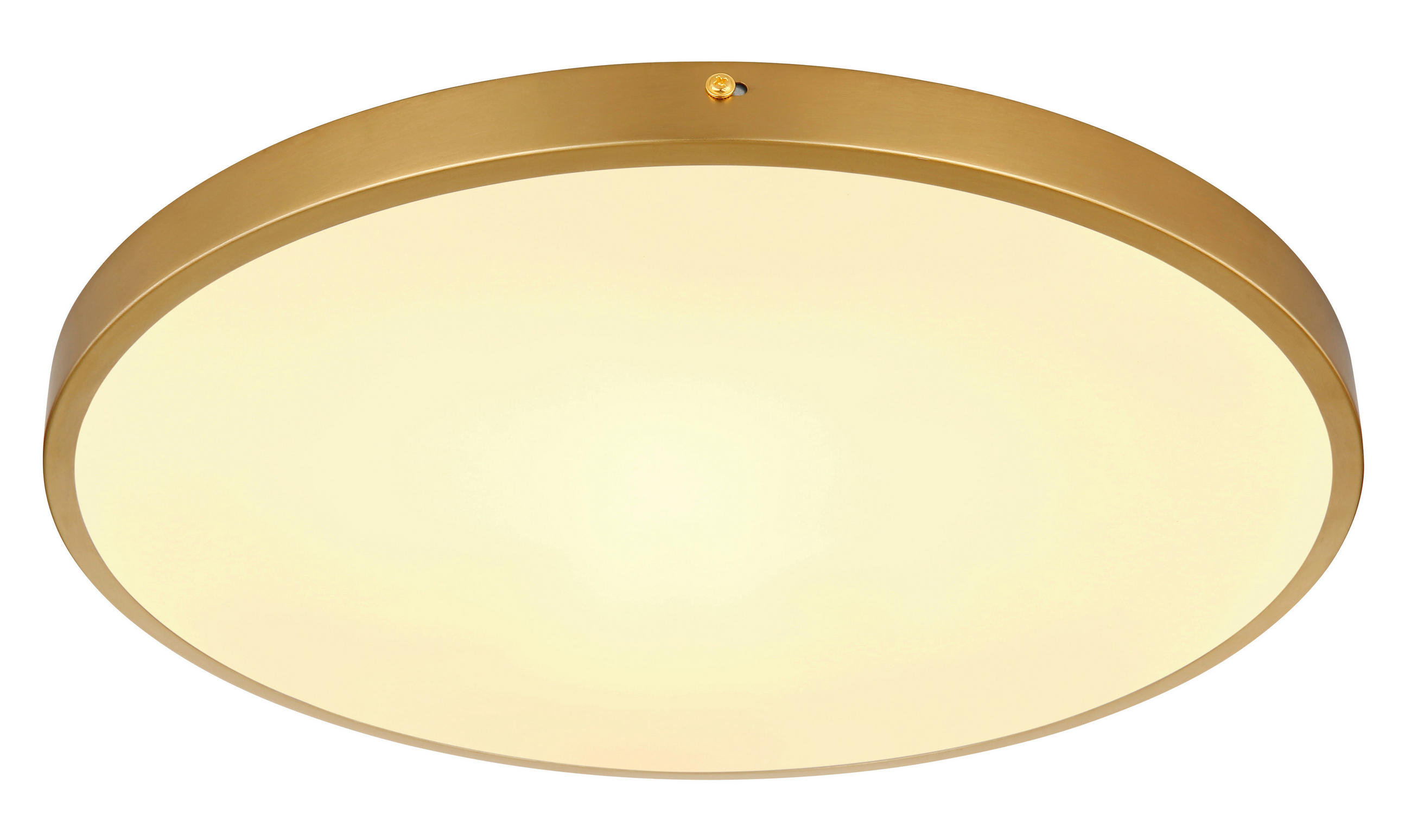 Thumbnail - Globo Led-Deckenleuchte, Opal, Messing, Metall, Kunststoff, 3 cm, Lampen & Leuchten, Innenbeleuchtung, Leuchten nach Räu...