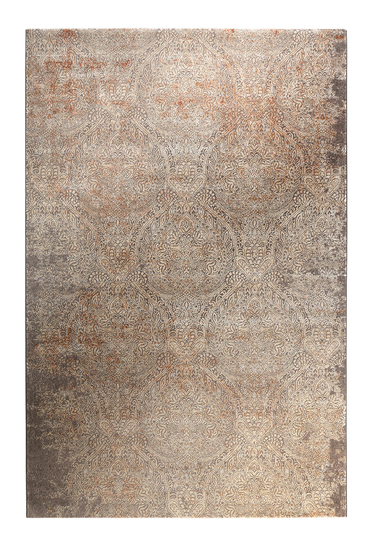 VINTAGE-TEPPICH 133/200 cm Baroque Vintage Grau, Silberfarben, Beige  - Beige/Silberfarben, LIFESTYLE, Textil (133/200cm) - Novel