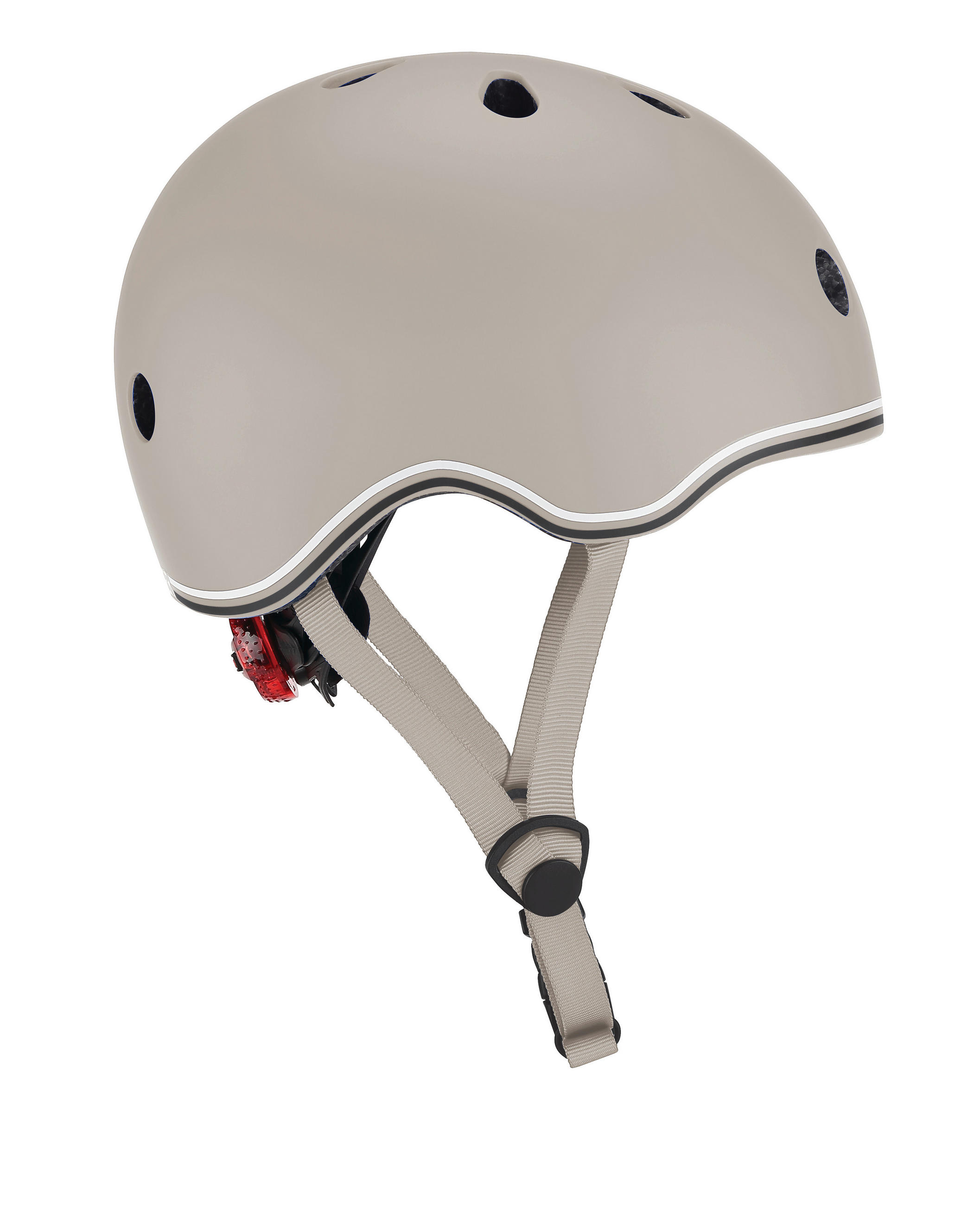 KINDERHELM HELM GO-UP LIGHTS  - Taupe, Basics, Kunststoff (24/21/14,5cm) - GLOBBER