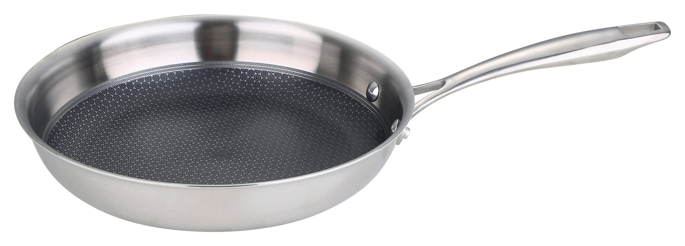 Bratpfanne Hi-tech 3 D: 20 Cm Edelstahl Antihaftbeschichtet