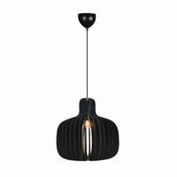 HÄNGELEUCHTE 43/43 cm   - Schwarz, Trend, Holz (43/43cm) - Nordlux