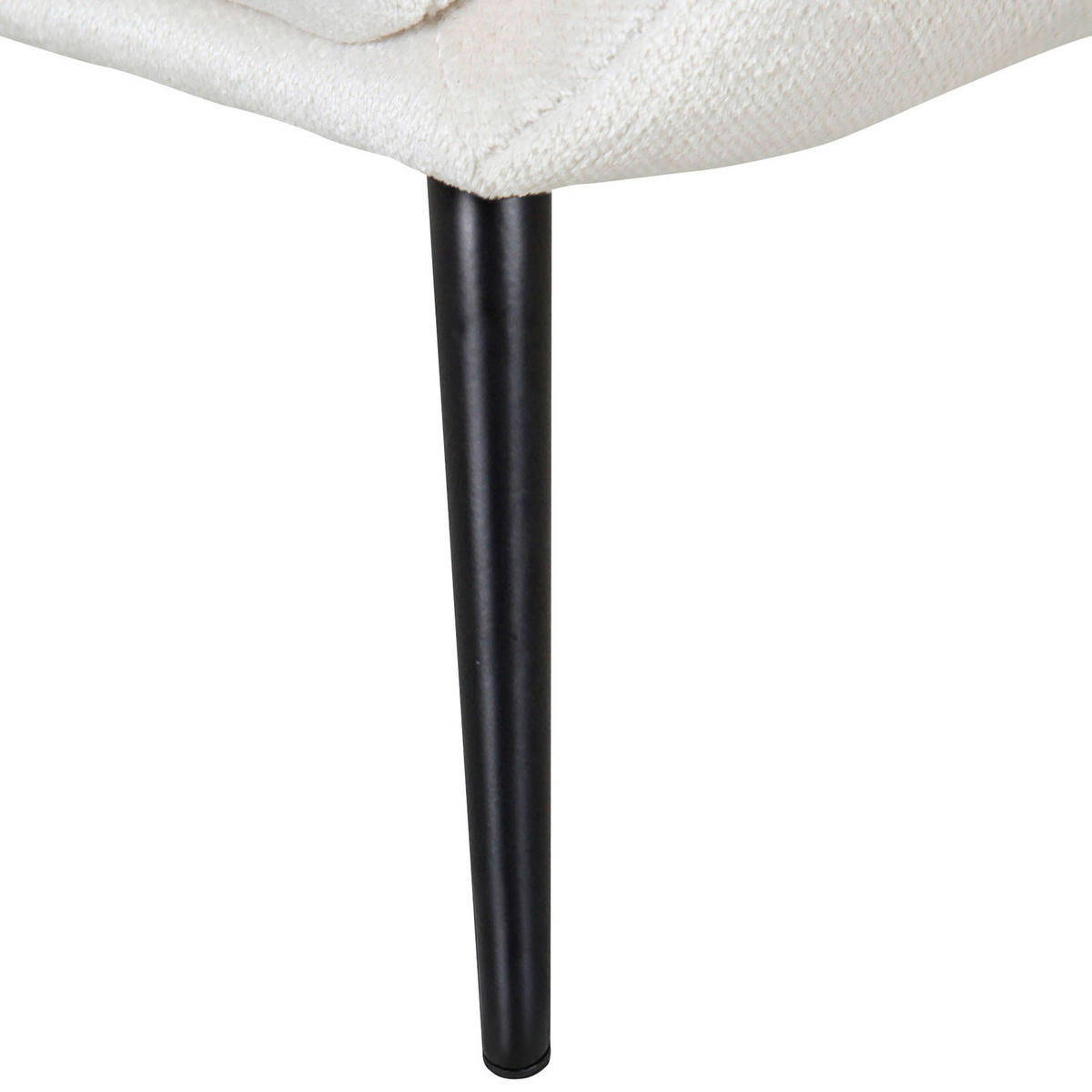 OHRENSESSEL Flachgewebe Weiss  - Weiss/Schwarz, Trend, Textil (75/111/83cm) - Ambia Home