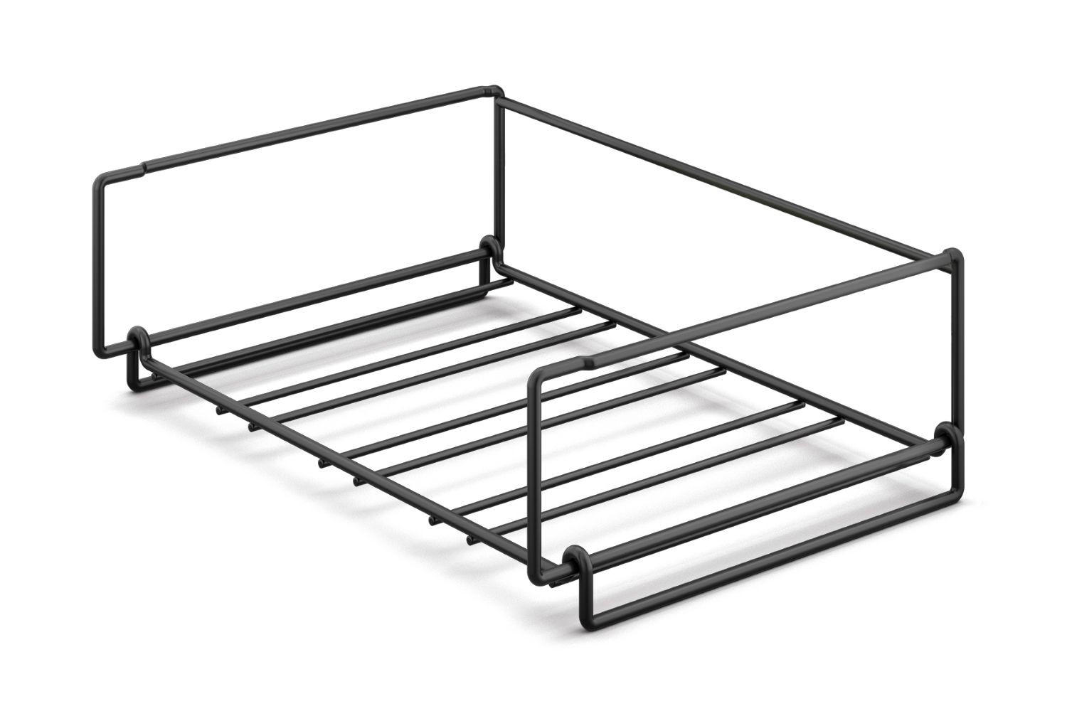 FLASCHENREGAL  - Schwarz, Basics, Metall (37,8/27,2/12,1cm) - Zack