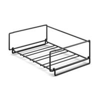 FLASCHENREGAL  - Schwarz, Basics, Metall (37,8/27,2/12,1cm) - Zack