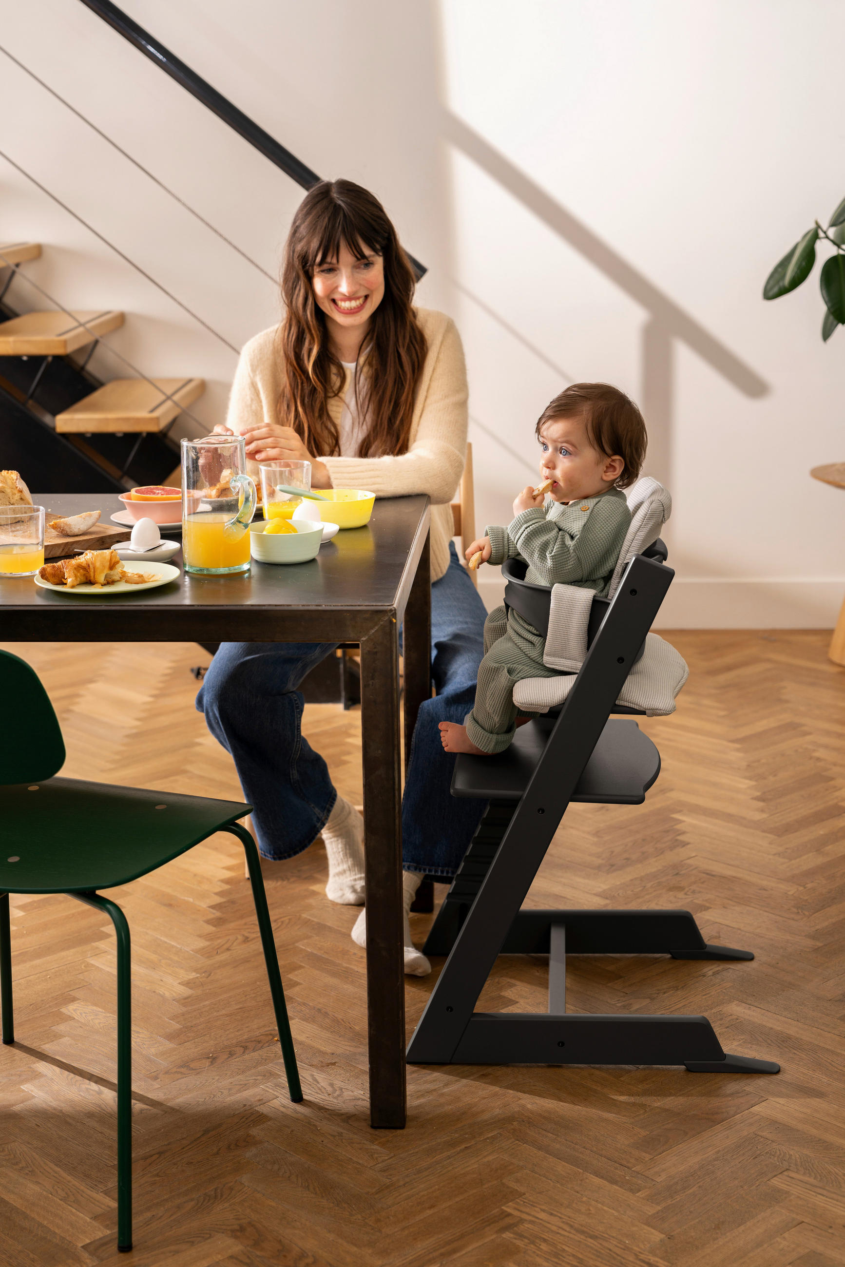 HOCHSTUHL Tripp Trapp Schwarz Black  - Schwarz, Basics, Holz (46/79/49cm) - Stokke