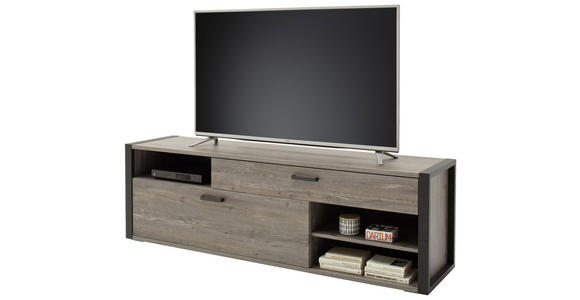 TV-ELEMENT 180/56/43 cm - Eichefarben/Anthrazit, MODERN, Holzwerkstoff/Metall (180/56/43cm) - Hom`in