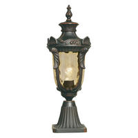SOCKELBELYSNING - bronsfärgad, Klassisk, metall/glas (19/54cm) - Elstead Lighting