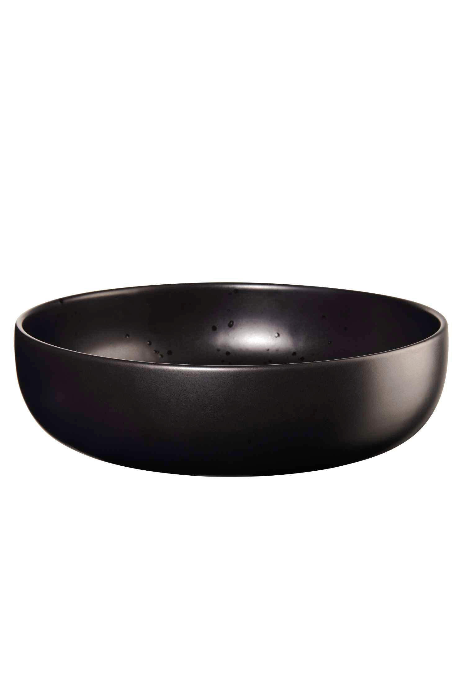 SALATSCHÜSSEL  Coppa Kuro  - Schwarz, Design, Keramik (27,5/7,5cm) - ASA