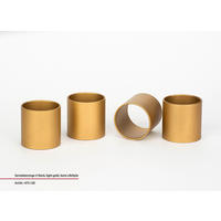 SERVIETTENRINGESET    - Goldfarben, Basics, Metall (4/4/0,1cm) - Justinus