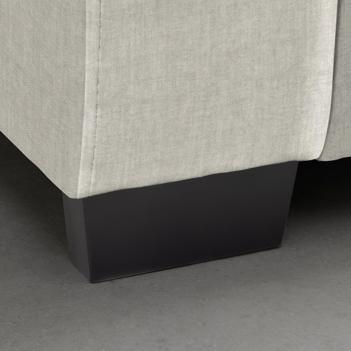 BIG SOFFA i cremefärgad  - svart/cremefärgad, Modern, trä (246/93/124cm) - MID.YOU