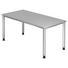 SCHREIBTISCH - Silberfarben/Grau, KONVENTIONELL, Holzwerkstoff/Metall (160/68 (76)/80cm) SCHREIBTISCH - Silberfarben/Grau, KONVENTIONELL, Holzwerkstoff/Metall (160/68 (76)/80cm)