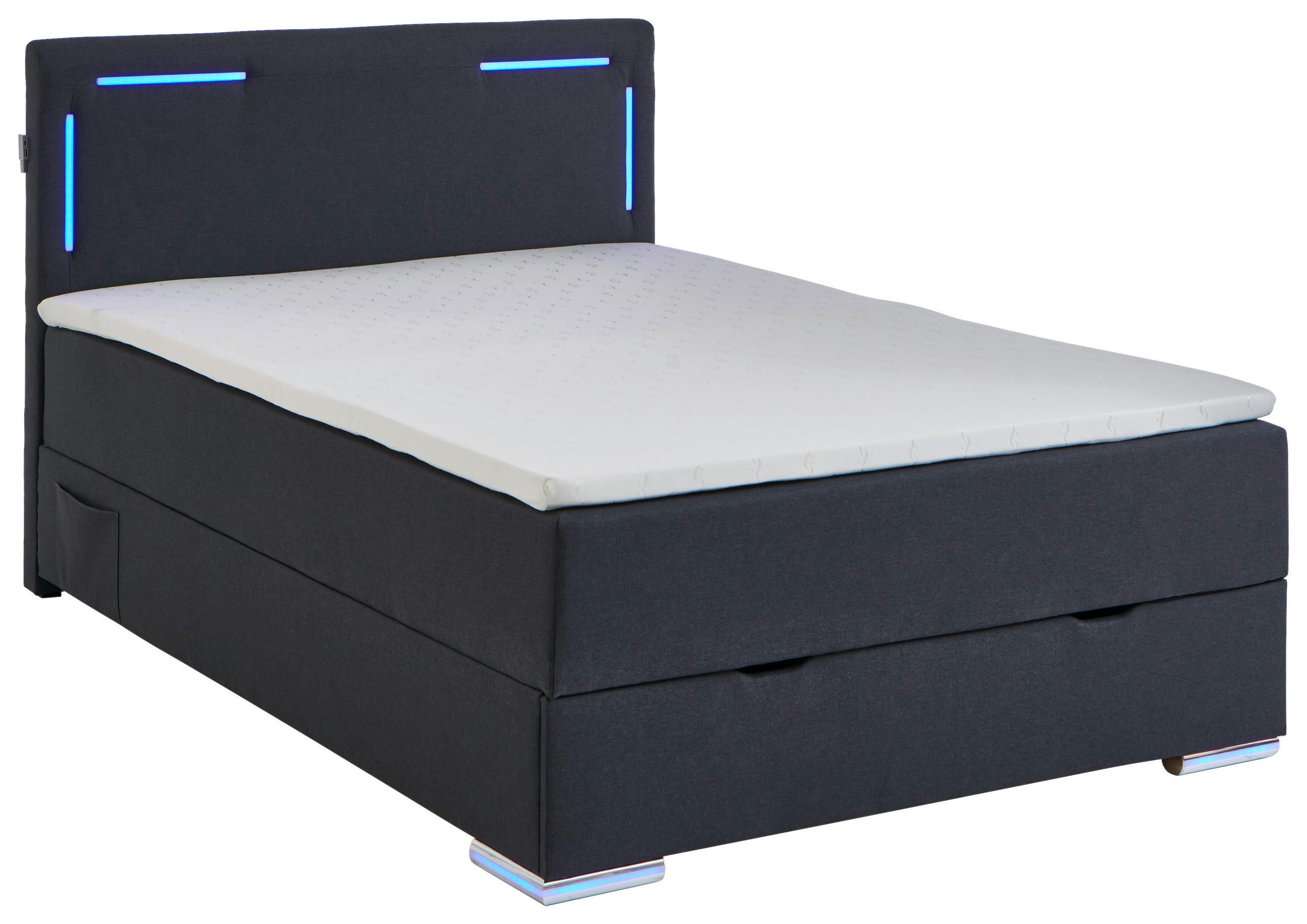 E-shop Xora BOXSPRINGOVÁ POSTEĽ, 120/200 cm antracitová