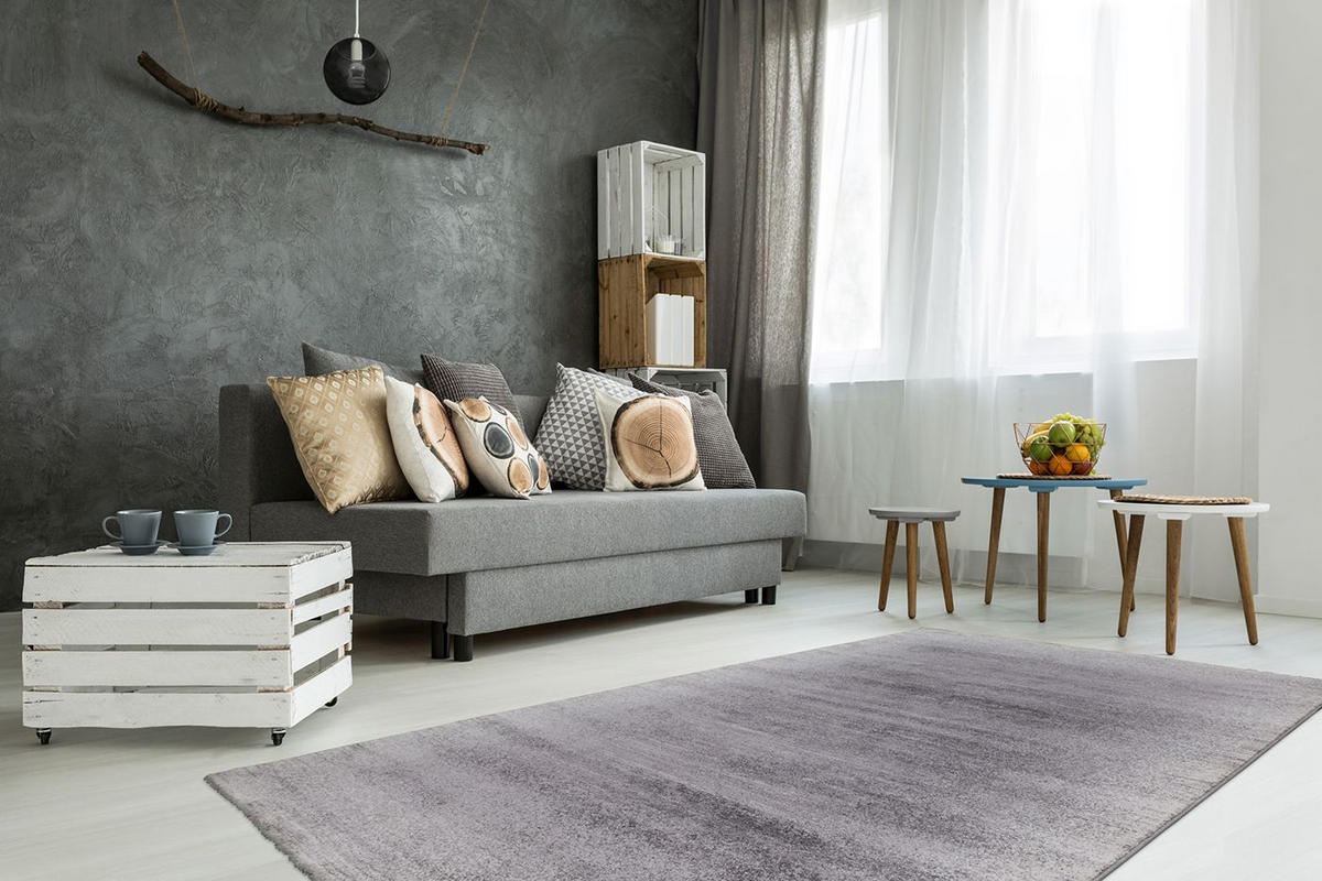 TKANA PREPROGA      200/290 cm     srebrne barve  - srebrne barve, Design, tekstil (200/290cm)