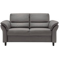 3-SITZER-SOFA Lederlook Anthrazit  - Anthrazit/Schwarz, MODERN, Holz/Textil (192/90/89cm) - Livetastic