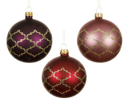 CHRISTBAUMKUGEL-SET 8 cm  - Basics (8cm)