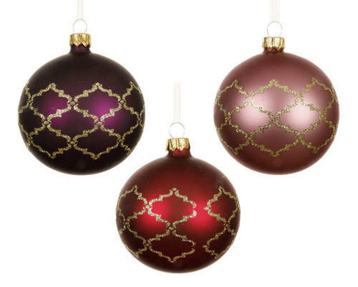 CHRISTBAUMKUGEL-SET 8 cm  - Basics (8cm)