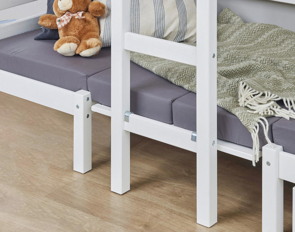 KINDERMATRATZE Höhe ca. 9 cm  - Grau, Basics, Textil (200/9/90cm) - Hoppekids