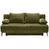SCHLAFSOFA in Webstoff Grün  - Schwarz/Grün, Modern, Textil/Metall (200/90/100cm) - Ti'me