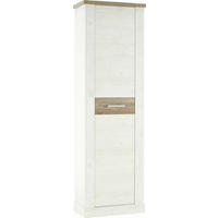 ORMAR ZA ODEĆU boja hrasta, boja pinije, bela  61,4/199,2/34,1 cm  - boja hrasta/boja nikla, Moderno, metal/pločasti materijal (61,4/199,2/34,1cm) - Xora