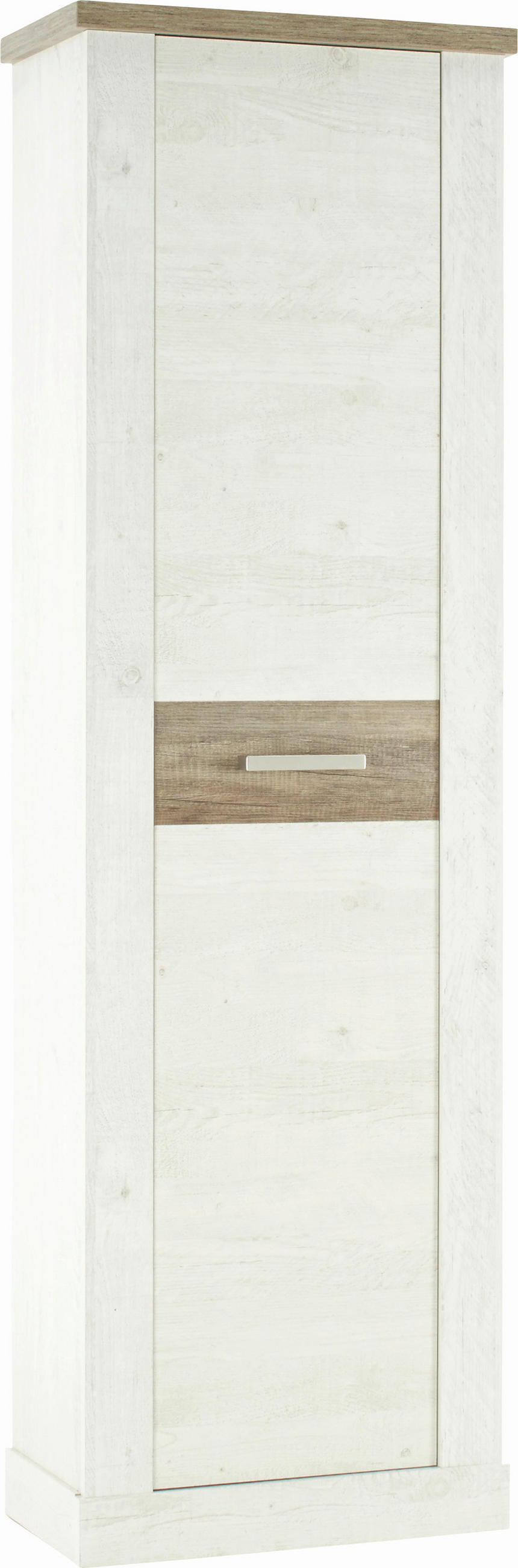 ORMAR ZA ODEĆU boja hrasta, boja pinije, bela  61,4/199,2/34,1 cm  - boja hrasta/boja nikla, Moderno, metal/pločasti materijal (61,4/199,2/34,1cm) - Xora