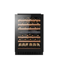 WEINKÜHLSCHRANK AVU61D88  - Schwarz, Basics, Metall (59,5/88,00/57,5cm)