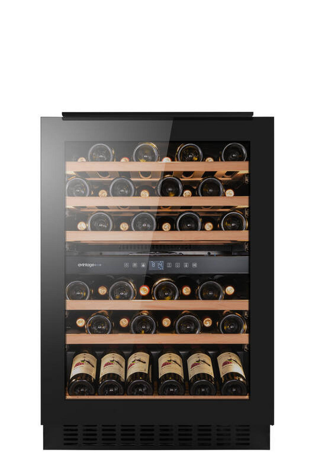 WEINKÜHLSCHRANK AVU61D88  - Schwarz, Basics, Metall (59,5/88,00/57,5cm)