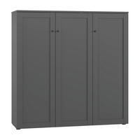 SCHUHSCHRANK  in 121/122/38 cm  - Anthrazit/Schwarz, MODERN, Holzwerkstoff/Kunststoff (121/122/38cm) - Boxxx