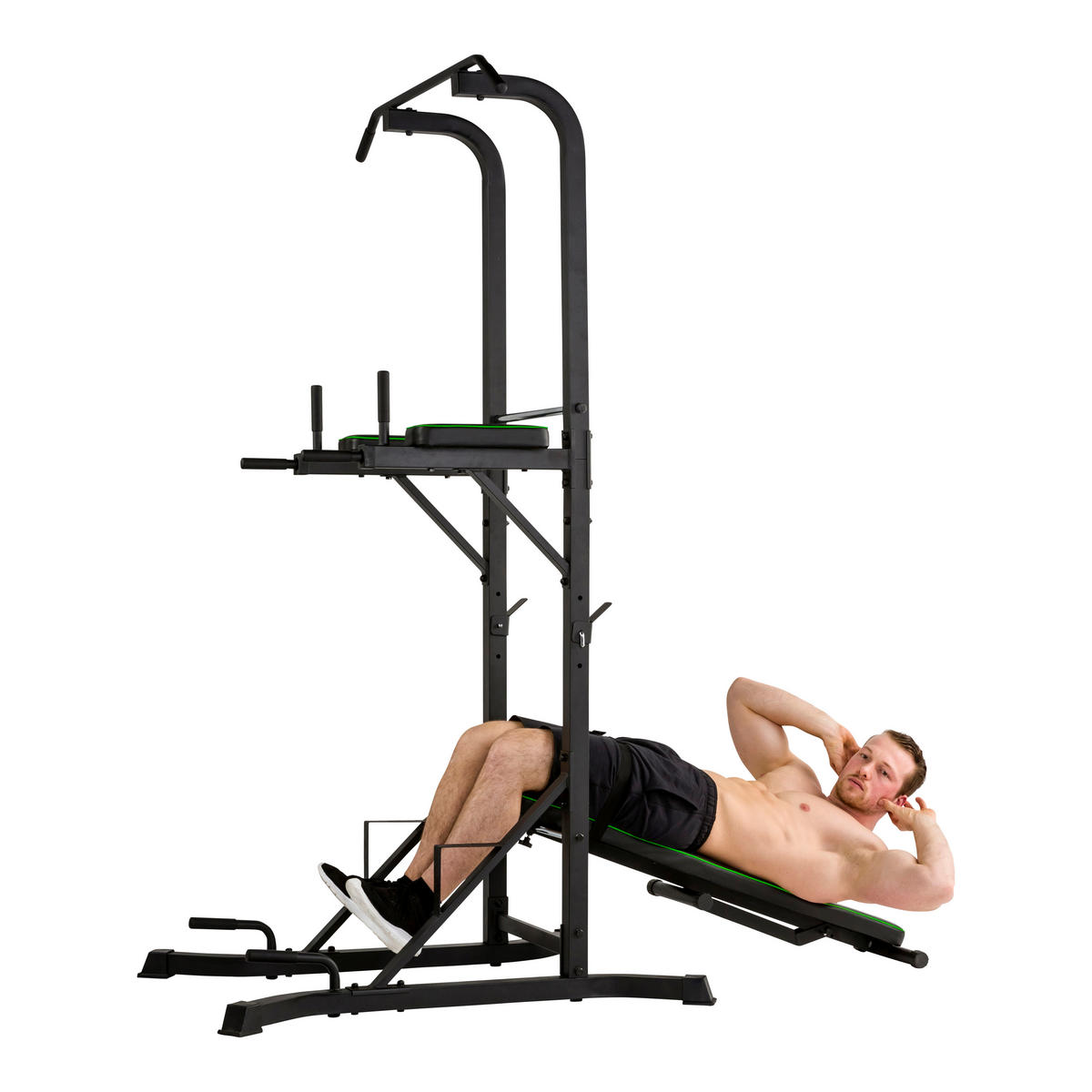KRAFTSTATION  - Schwarz, KONVENTIONELL, Holz/Kunststoff (112/124/220cm)