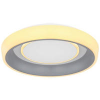 LED-TAKLAMPA Tabano 46 W 50/9,5 cm  - vit/opal, Basics, metall/plast (50/9,5cm) - Globo